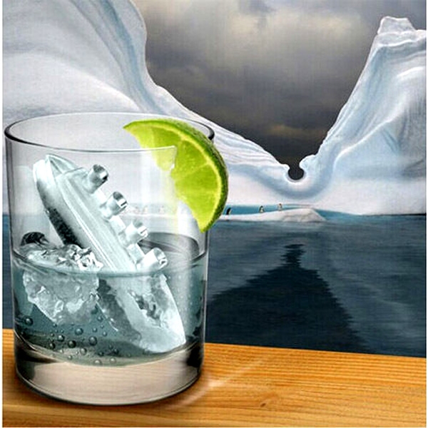 Moule à Glaçons Titanic Iceberg Silicone