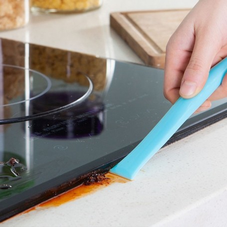 2pcs Grattoir de nettoyage Grattoir de cuisine en acier inoxydable pour  nettoyer les taches et congeler sur les cuisinières, réfrigérateurs, fours  et