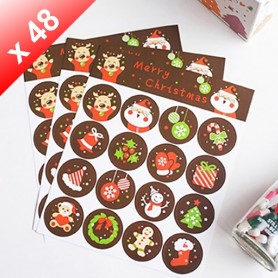 X48 Stickers décoration Noël