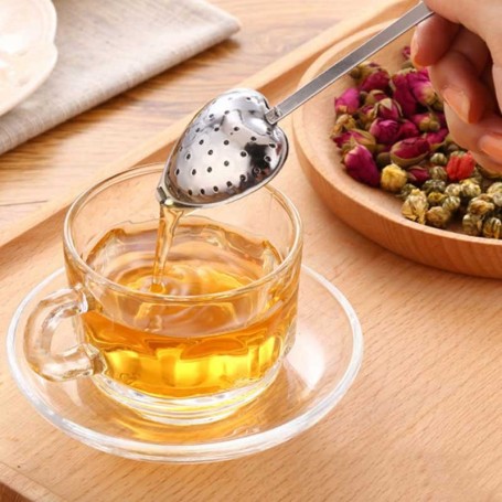 Acheter Infuseur à thé en acier inoxydable en forme de cœur