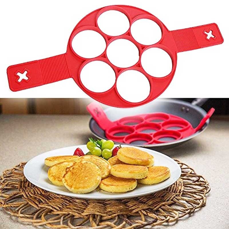 Belissy Moule Pancake, Moule Silicone Pancake, 2pcs Moulle en
