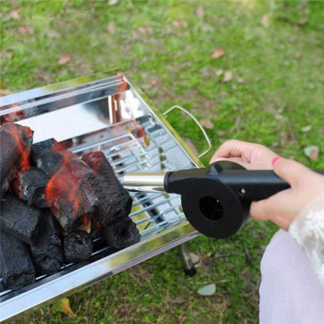 a-r 3 Pcs Souffleur d'air pour barbecue,Souffleur portatif pour barbecue -  Barbecue électrique tenu dans la main ventilateur de cuisson ventilateur